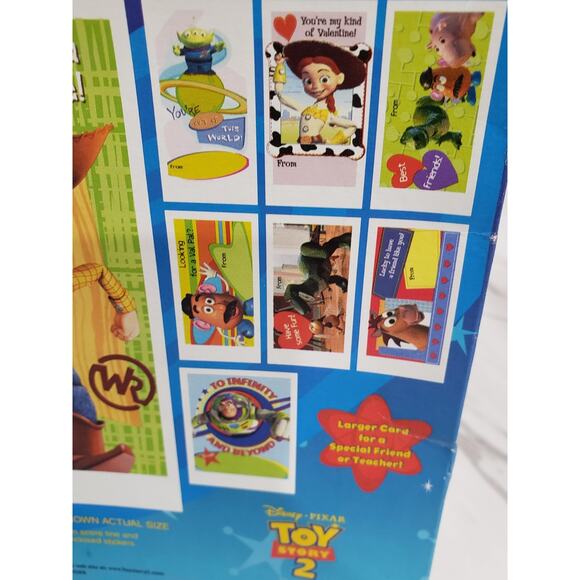 Vintage Disney Pixar Toy Story 1 & Toy Story 2 Valentines Classroom Cards lot 2 - Picture 10 of 11